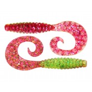 Рибальська силіконова приманка, ZEOX Comma Grub, довжина 2,4 дюймів, 10шт/уп, колір №203 UVAG